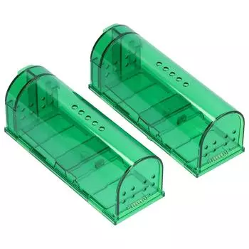 2 шт. водонепроницаемая клетка для мышеловки автоматическая пластиковая мышеловка для домашнего ресторана