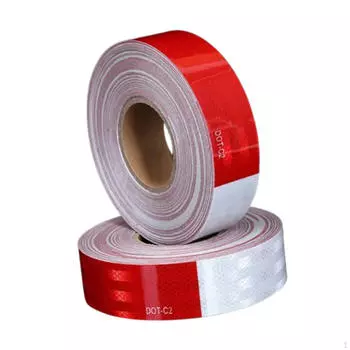 2 шт. водонепроницаемой светоотражающей ленты для наружного применения, прочные полосы, видимость 5 cm x 10 m