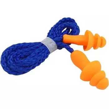 2 шт. водонепроницаемые беруши с шумоподавлением для автомобиля и мотоцикла силиконовые беруши для плавания с веревкой звукоизоляционная защита для ушей