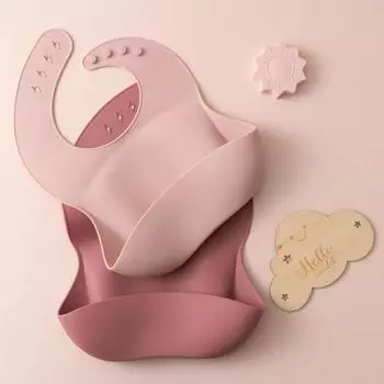 2 шт. водонепроницаемые детские нагрудники детские вещи без BPA однотонные детские нагрудники для девочек и мальчиков регулируемые мягкие силиконовые нагрудники для кормления детские вещи