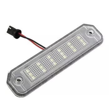 2 шт. водонепроницаемых белых светодиодных фонарей подсветки номерного знака. Каждый фонарь подсветки номерного знака питается от 18 мощных белых светодиодов. CHINA