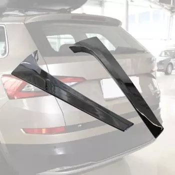 2 шт., водонепроницаемый прочный, яркий сплиттер с защитой от царапин, черный боковой спойлер на заднее окно, 2 шт.