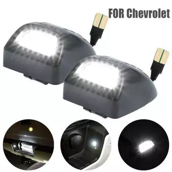 2 шт. водонепроницаемый светодиодный фонарь номерного знака яркий белый 6500K лампа номерного знака автомобиля для автомобиля чёрный