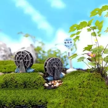 2 шт. водяное колесо микро пейзаж бонсай суккулентные растения аквариум DIY Декор