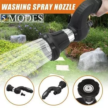 2 шт. водяной пистолет под давлением, распылители, шланг, бластер, насадка для пожарного, газон, сад, супер мощный домашний оригинальный автомойка 2pcs чёрный