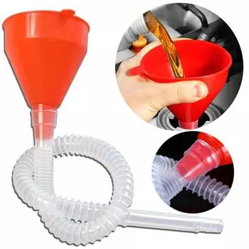 2 шт. воронка для заправки автомобиля со съемным шлангом, трубка для перекачки масла, бензина, фильтра, воронка для инструмента для заправки автомобиля, мотоцикла