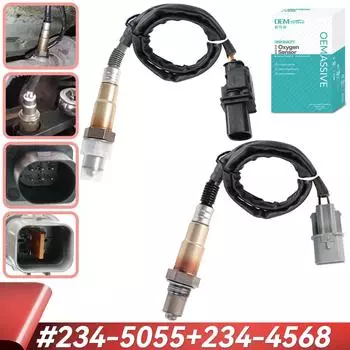 2 шт. восходящий и нисходящий кислородный лямбда-зонд O2 234-5055 234-4568 для Kia Rio Soul Hyundai Accent Veloster 39210-2B210 39210-2B220 чёрный