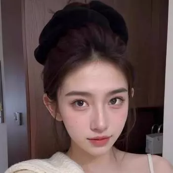 2 шт. впитывающая воду резинка для волос тюрбан плюшевое впитывающее полотенце веревка для волос для девочек коричневый