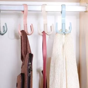 2 шт. вращающихся крючка для одежды, четыре крючка-лапа для подвешивания головных уборов, подвешивания сумок