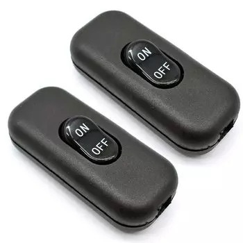 2 шт. встроенный шнур кнопочный переключатель в линейный шнур выключатель прибора 6A 250V шнур лампы кулисный переключатель для включения/выключения лампы