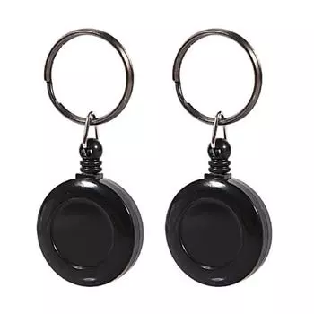 2 шт. выдвижной брелок для ключей с защитой от потери, открытый карабин с нейлоновыми крючками-защелками для ремешка