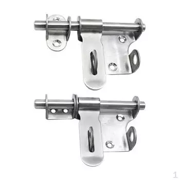 2 шт. высокоэффективных раздвижных замков для внутренних дверей, матовые