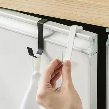 2 шт. высококачественной нержавеющей стали для хранения крючков для дверей шкафа - промышленные крючки для ванной комнаты, гардеробной и кухни - регулируемые