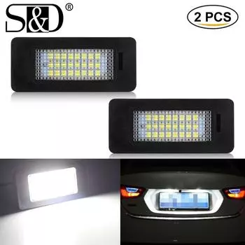 2 шт. ксеноновые белые светодиодные лампы освещения номерного знака автомобиля Canbus для BMW E60 E39 E61 E70 E71 E72 E82 E84 E88 E90 E91 E92 E93 12 В