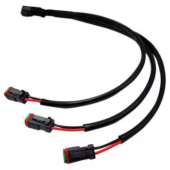 2 шт. Y-образный разъем для адаптера Deutsch DT DTP, разветвитель 2/3/4 выхода, разветвитель фар IP68, водонепроницаемый 18AWG 1 to 2