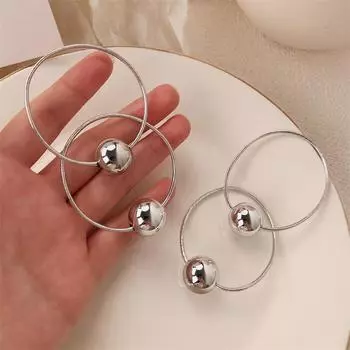 2 шт. Яркие серебряные шарики для волос, веревки для женщин и девочек, милые, универсальные, эластичные, кольца для волос, головные уборы, аксессуары для волос, подарки