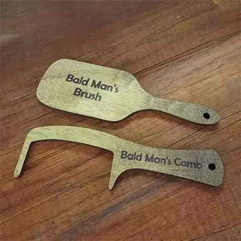 2 шт. забавная расческа для лысых мужчин, новинка, сувениры для вечеринок, инструмент для укладки волос для взрослых, странные вещи, подарки на День отца, милые эстетические гаджеты 2pcs/set