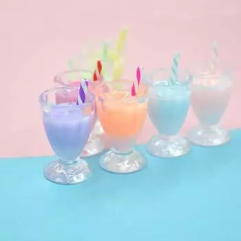 2 шт. забавные миниатюрные модные украшения DIY мини-игрушки для стаканчиков для питья для чехла для мобильного телефона оранжевый