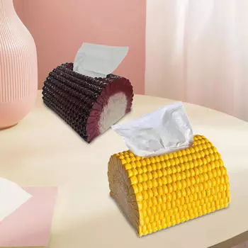 2 шт. забавный держатель для салфеток для лица в форме кукурузы, украшение для стола, коробка для ночи