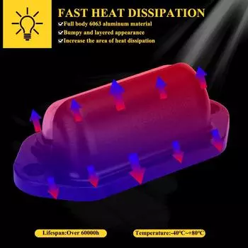 2 шт. задние фонари освещения номерного знака, лампочки 6 светодиодов для грузовиков, прицепов, автомобильные фары, яркие белые 12 В/24 В, светодиодные 6