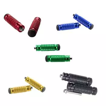 2 шт. задние подножки для мотоцикла M8 аксессуары для мотоцикла алюминиевые сменные детали простая установка подставка для ног пассажира чёрный