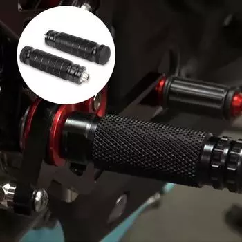 2 шт. Задние подножки для мотоцикла, педаль заднего сиденья, резьба, задний набор педалей, универсальные подножки для мотоцикла с ЧПУ, подножки для ног