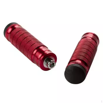 2 шт. задние подножки для мотоцикла, подставка для ног пассажира M8, алюминиевый противоскользящий с ЧПУ, замена задней части красный