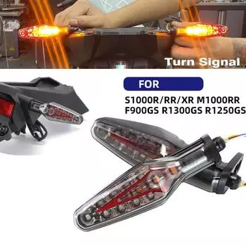 2 шт. задние указатели поворота мотоцикла, двухцветные светодиодные индикаторы стоп-сигнала, совместимые с F900GS