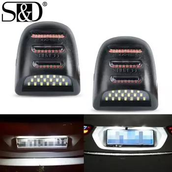 2 шт. задний бампер пикапа светодиодный светильник номерного знака для Chevy Silverado GMC Sierra Suburban Avalanche Tahoe Yukon Cadillac Escalade авто лампа