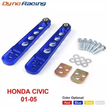 2 шт., задний нижний рычаг, распорка подрамника, рычаги ASR, комплект для Honda Civic 2001-2005 ES DX LX SI EM EP3