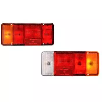 2 шт., задняя крышка линзы фонаря, совместимая с Fiat Ducato / Iveco Daily / Eurocargo I, II и III 42531146 9988023 красный