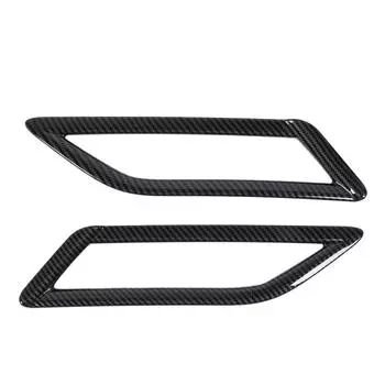 2 шт. задняя противотуманная фара отделка карбоновый стиль бампер противотуманная фара рамка замена для Yaris Cross