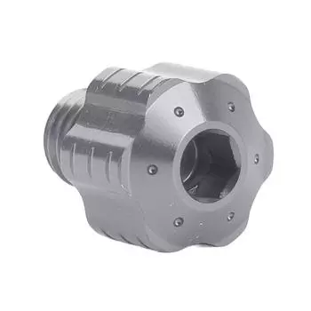 2 шт. Заглушка отверстия зеркала заднего вида мотоцикла 10 мм обратная резьба алюминиевый сплав винты для отверстия зеркала серебряный