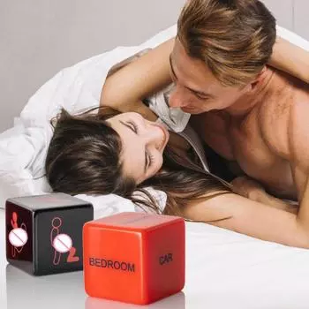 2 шт. захватывающий набор для пар, забавные игральные кости, романтические портативные многоразовые гладкие поверхности, красные и