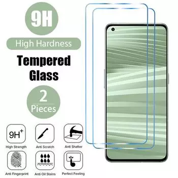2 шт. закаленное стекло для Realme GT Neo 2 Q3T Q3S 9H защитное стекло для экрана для Realme 8 7 Pro 8i C35 C25 C21 Realme 7 чистый