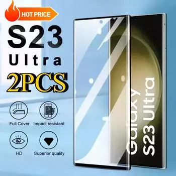 2 шт. закаленное стекло для Samsung galaxy S23 Ultra S22 Plus защитная пленка для экрана телефона Samsung Galaxy S21 Ultra S20 Plus Note 8 чистый