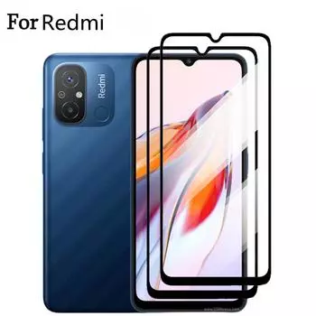 2 шт. закаленное стекло для Xiaomi Redmi 12C Note 8 протектор экрана защитное стекло на Red mi 12 C защита полное покрытие переднее стекло Note7 чистый