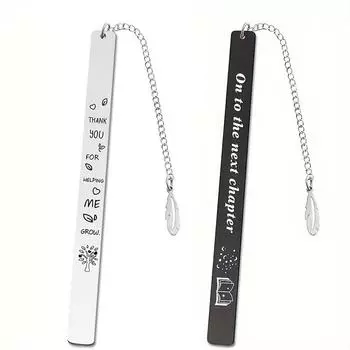 2 шт. закладка, тонкая секция, подвеска в виде листа, сувенир для учителя на день учителя, праздничный подарок, металлические закладки с гравировкой