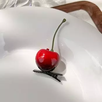 2 шт. заколка для волос в виде вишни, милые сладкие шпильки, заколка, головной убор для женщин и девочек, аксессуары для волос, челка, боковой зажим, головной убор