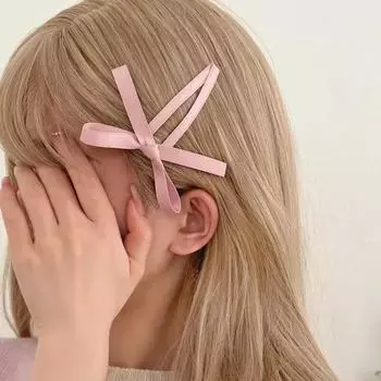 2 шт., заколки для волос с бантом и лентой, элегантные нестандартные большие заколки для волос, заколки для волос, новинка 2024 года, модные головные уборы, аксессуары для волос