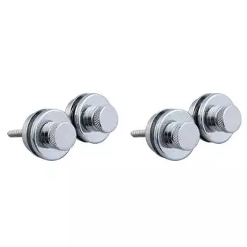 2 шт. замки для ремня электрогитары бас-гитары Straplock Flat Head Safety Silver AU