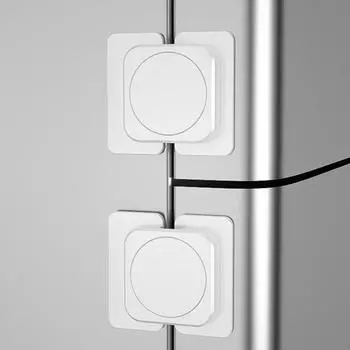 2 шт., замок для ящика с защитой от детей, самоклеящийся, вращающийся на 90 градусов, съемный, без сверла, защитный замок для детей, шкаф, дверца холодильника, товары для дома белый