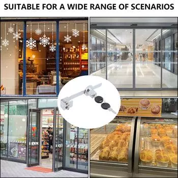 2 шт. замок для раздвижной стеклянной двери, храповой замок с ключами, замки безопасности для раздвижной витрины шкафа, прочные ящики