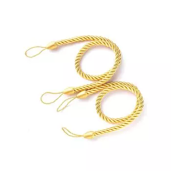 2 шт., занавеска из полиэстера для дома, отеля, занавеска для гостиной, спальни, драпировка на подхвате, декоративный держатель, декор из волнистой веревки