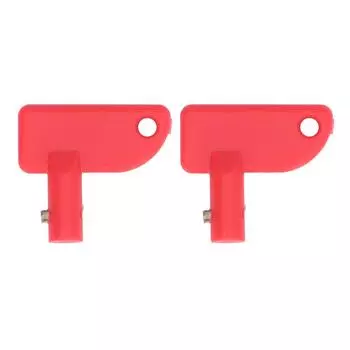 2 шт. запасной ключ аварийного выключателя, мини-изолятор отключения аккумулятора для лодки, морского автомобиля, грузовика, красного цвета