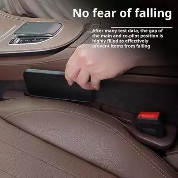 2 шт. Заполнители зазоров автомобильных сидений с отсеками для хранения вещей Универсальные Простые установочные заполнители зазоров консоли красный