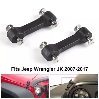 2 шт. Защелка капота Детали капота Металлический комплект модифицированной запирающей защелки капота