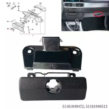 2 шт. Защелка замка перчаточного ящика ABS для BMW 3 E30 5 E34 7 E23 Z1 Z3 51161849472 51161946513 51161849472 Автоаксессуары CHINA