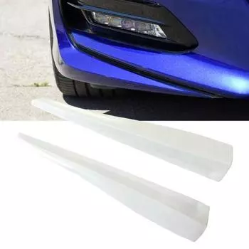 2 шт., защита бампера, защита от столкновений, царапин, универсальная резиновая большая автомобильная полоса для автомобиля белый
