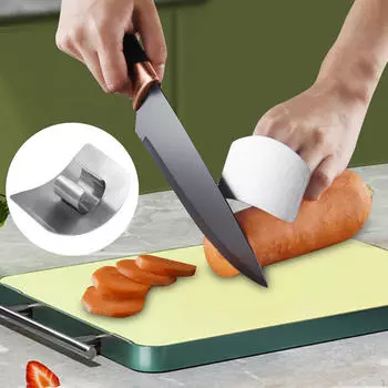 2 шт. Защита для пальцев ножа режущий протектор ручной кухонный безопасный инструмент для нарезки ломтиками для шеф-повара кулинария Избегайте Single Finger